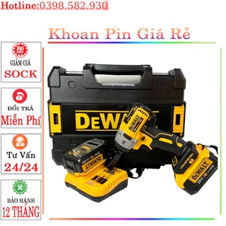 Máy Khoan Pin- Siết Bulong Dewalt 20v - 3 chức năng khoan vít mở ốc, lõi đồng không chổi than động cơ mạnh mẽ pin trâu