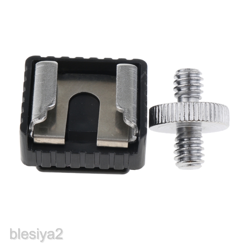 Flash Hot Shoe Adapter Speedlight Mount Converter Holder Bracket 1/4  Screw