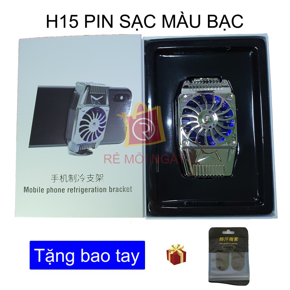 Quạt tản nhiệt điện thoại H15 có pin