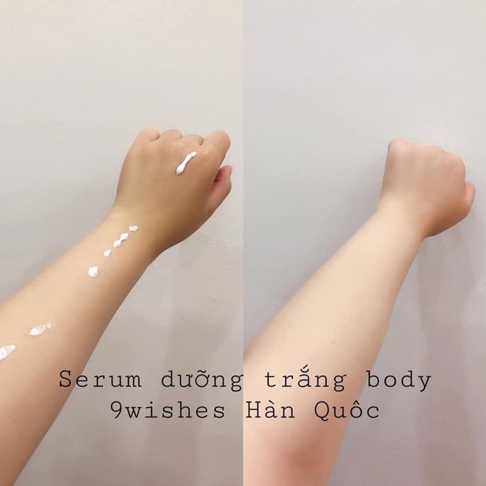 ( 150ml) Kem dưỡng trắng body 9wishes White Tone up Body Serum