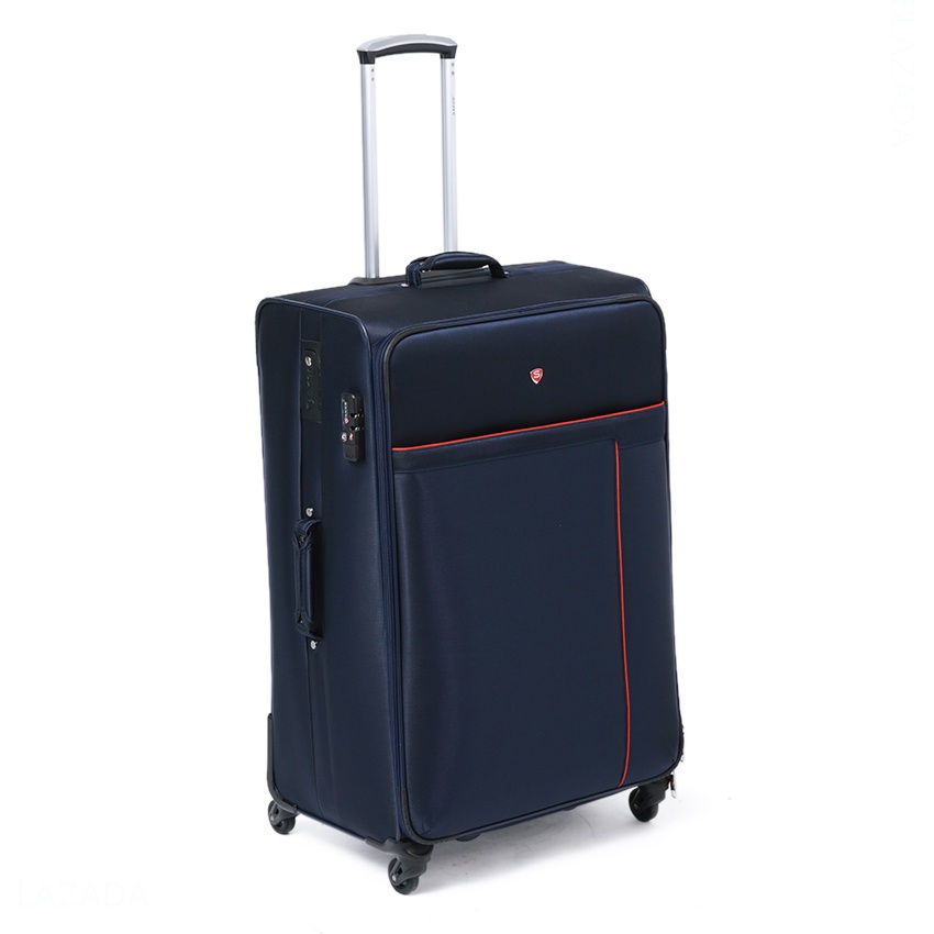 Vali Sakos Platinum 60cm Navy- Chất Liệu:Polycarbonate + ABS + Nilon bóng - Số Ngăn:2 ngăn chính - 4 ngăn phụ