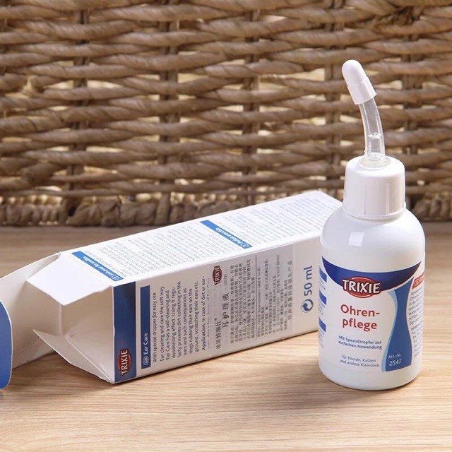 💦Dung dịch vệ sinh tai Trixie Ear Care dành cho cún mèo🐶😽