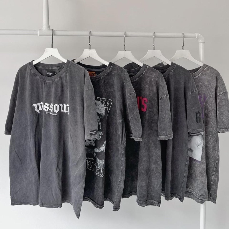 Áo thun tay lỡ Miss out form rộng ullzang unisex nam nữ [ Ảnh thật ] 2t.clothes