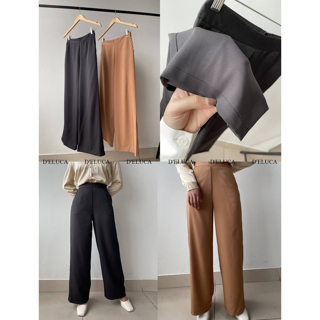 [Hình+Video Thật] Quần Dài Ống Suông Chất Liệu Baby Hàn Cao Cấp Siêu Nhẹ Thoải Mái Form Chuẩn