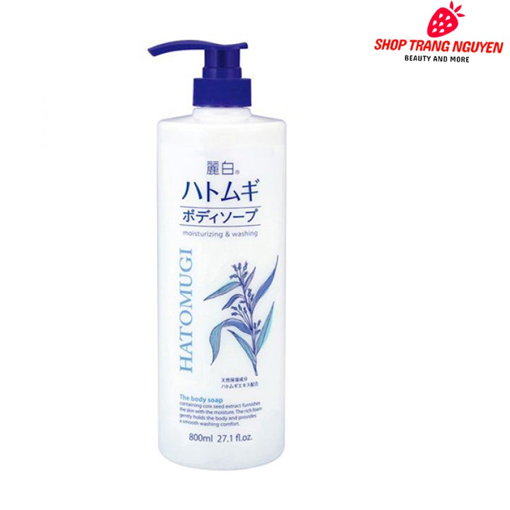 Sữa tắm trắng da, giữ ẩm Hatomugi Nhật Bản 800ml | BigBuy360 - bigbuy360.vn