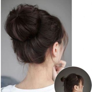 Tóc giả búi tỏi cao cấp siêu xinh