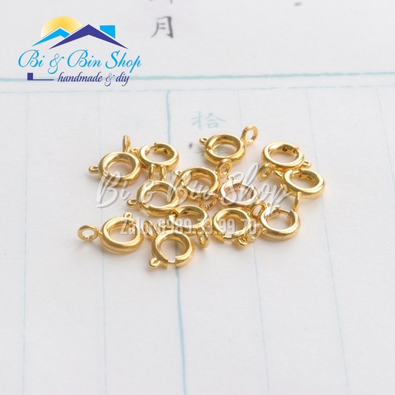 4 Khoá Lò Xỏ Tròn Làm Móc Dây Chuyền, Vòng Đeo Tay, Trang Sức Thủ Công Tự Làm