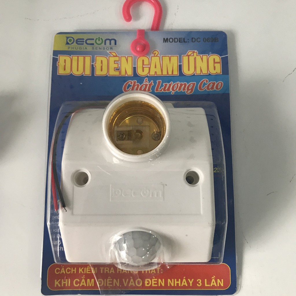 Đui đèn cảm ứng DECOM DC-069B - Hàng chính hãng