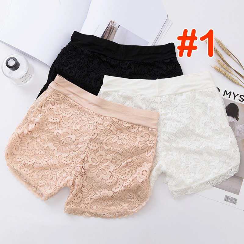 Quần đùi Mặc trong váy Ren hoa Mềm mại Thoáng mát | BigBuy360 - bigbuy360.vn