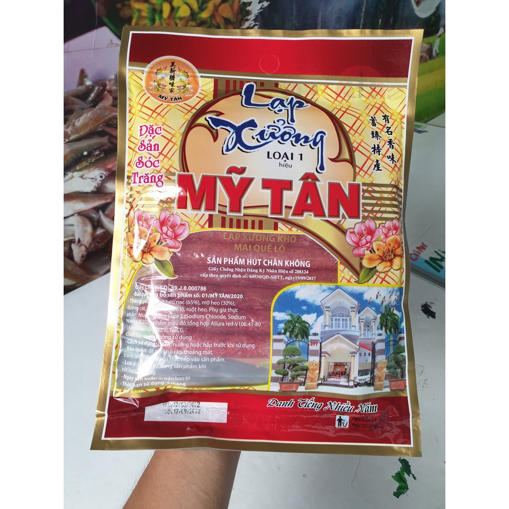Lạp xưởng khô - Lạp xưởng Mai Quế Lộ hiệu Mỹ Tân  - Đặc sản Sóc Trăng - Toàn quốc