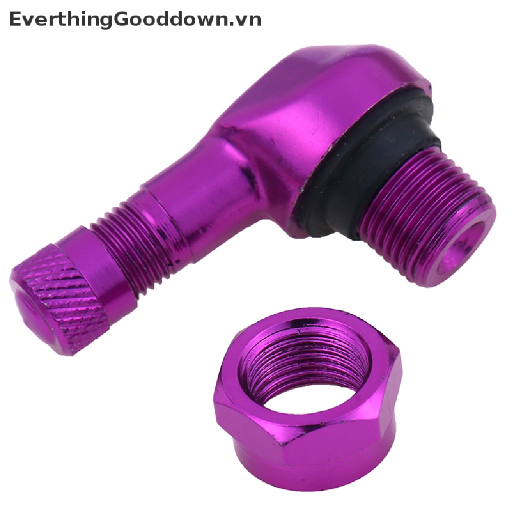 Everthingooddown Van Bánh Xe Máy 2 x CNC Góc 90 Độ Bằng Nhôm