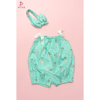 Alisa_Bộ jump suit xanh bạc hà