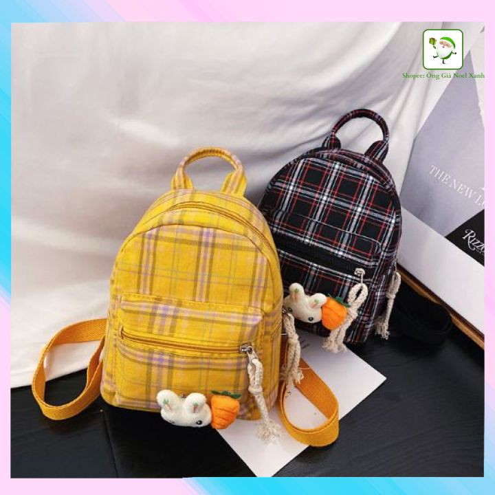 Balo vải mini nữ thời trang du lịch đi học đi chơi phong cách hàn quốc dễ thương