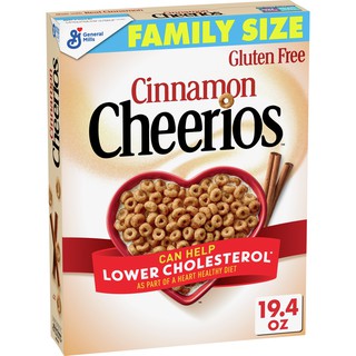 Cereal ăn sáng Cheerios vị Quế Cinnamon, Gluten Free, 549gr