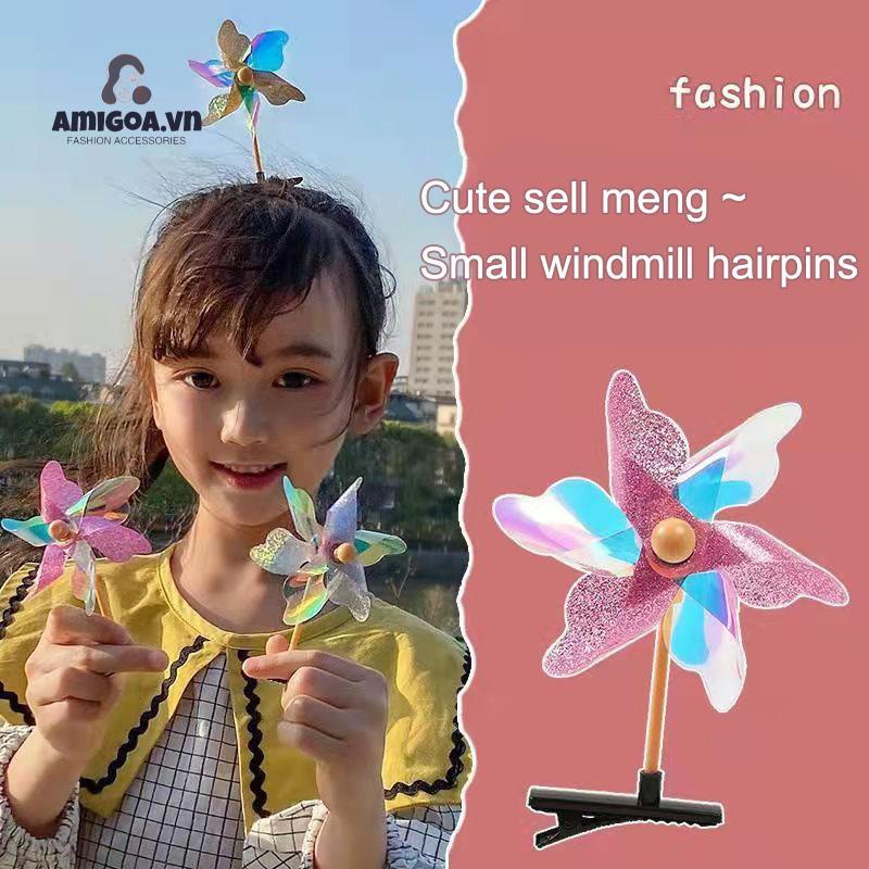 ✨✨Kẹp Tóc Hình Cối Xay Gió Dễ Thương Dành Cho Bé