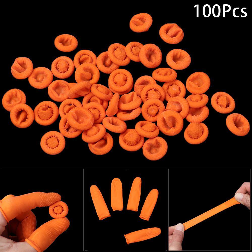WTTLE Set 100 Găng Tay Bảo Vệ Ngón Tay Khi Làm Móng