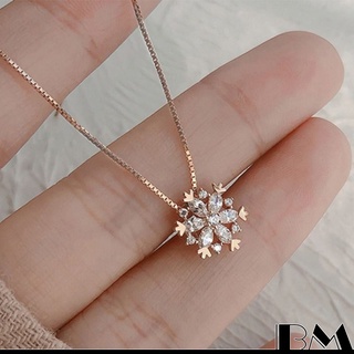 Vòng cổ Mặt Bông Tuyết Đơn Giản Thời Trang Cho Nữ