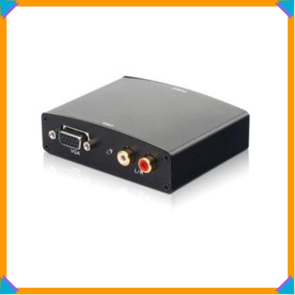 Bộ chuyển đổi VGA sang HDMI - Thiết bị chuyển tín hiệu VGA sang HDMI Sắt (Đen) [Rẻ nhất]