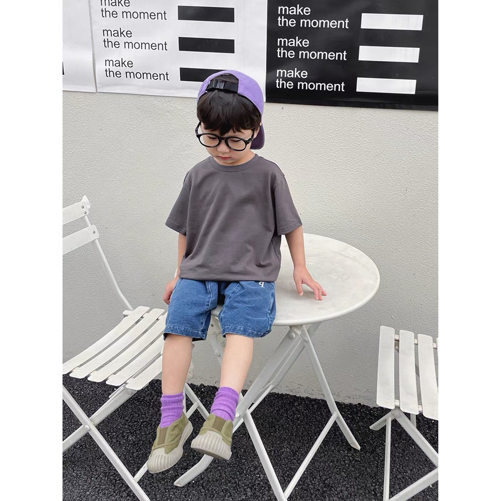 Áo thun tay lỡ basic cho bé trai, gái ,áo phông nam nữ unisex ,Samyy_vn