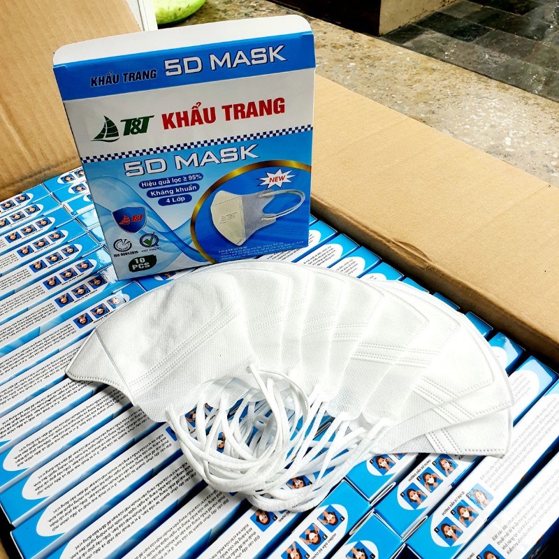 Khẩu trang y tế 5D MASK Hộp 10 chiếc - Hàng chính hãng