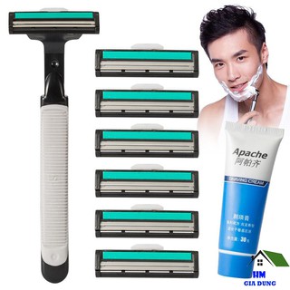 Bộ dao cạo râu kèm 36 lưỡi và tuýt kem JOTI GD108
