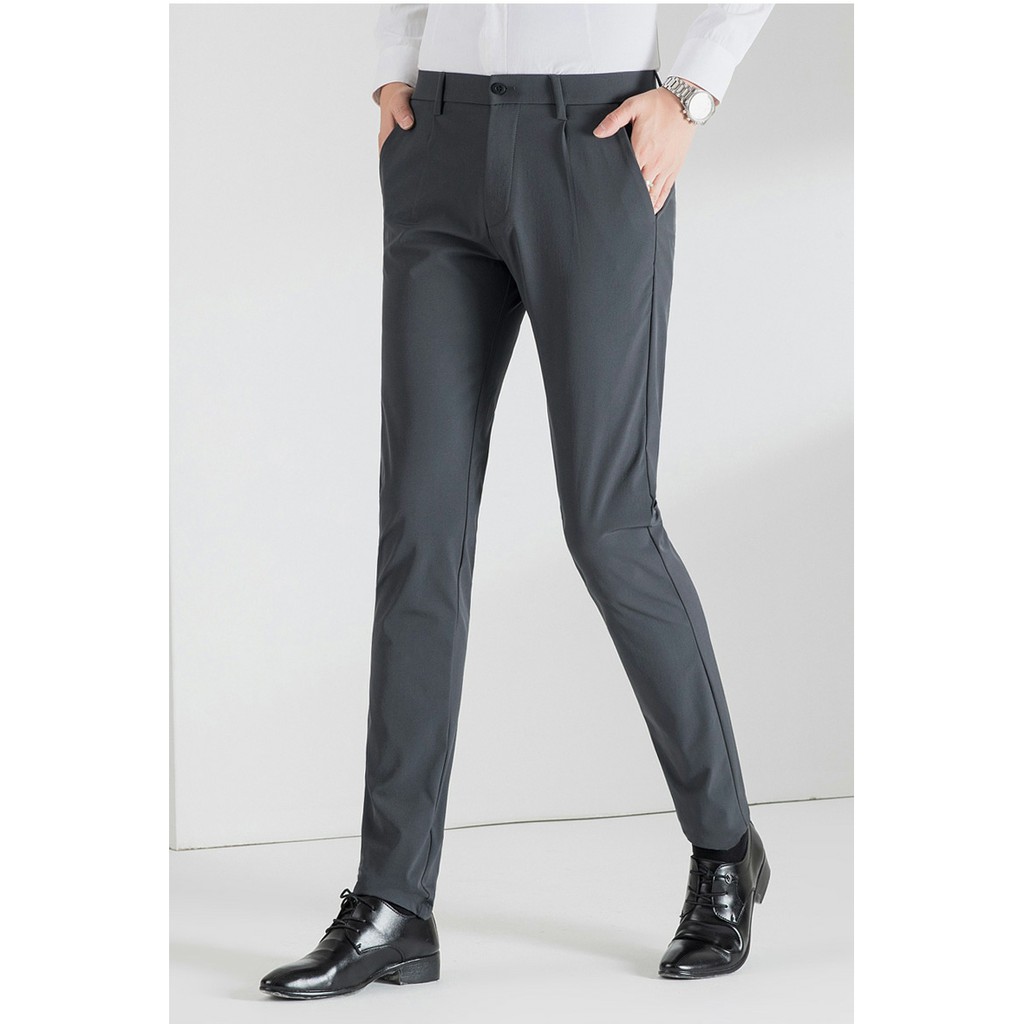 Quần Tây Nam Hàn Quốc , Quần Tây Nam Cao Cấp Màu Đen Dáng Ôm Vải Chống Nhăn Bai Xù | BigBuy360 - bigbuy360.vn