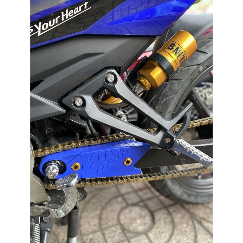 Cao su gấp đỡ sên King Drag gắn tất cả xe máy Loại Xéo