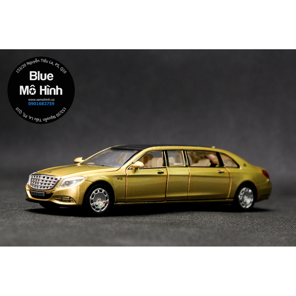 Blue mô hình | Xe mô hình Mercedes Limousine Maybach S650 Pullman 1:32