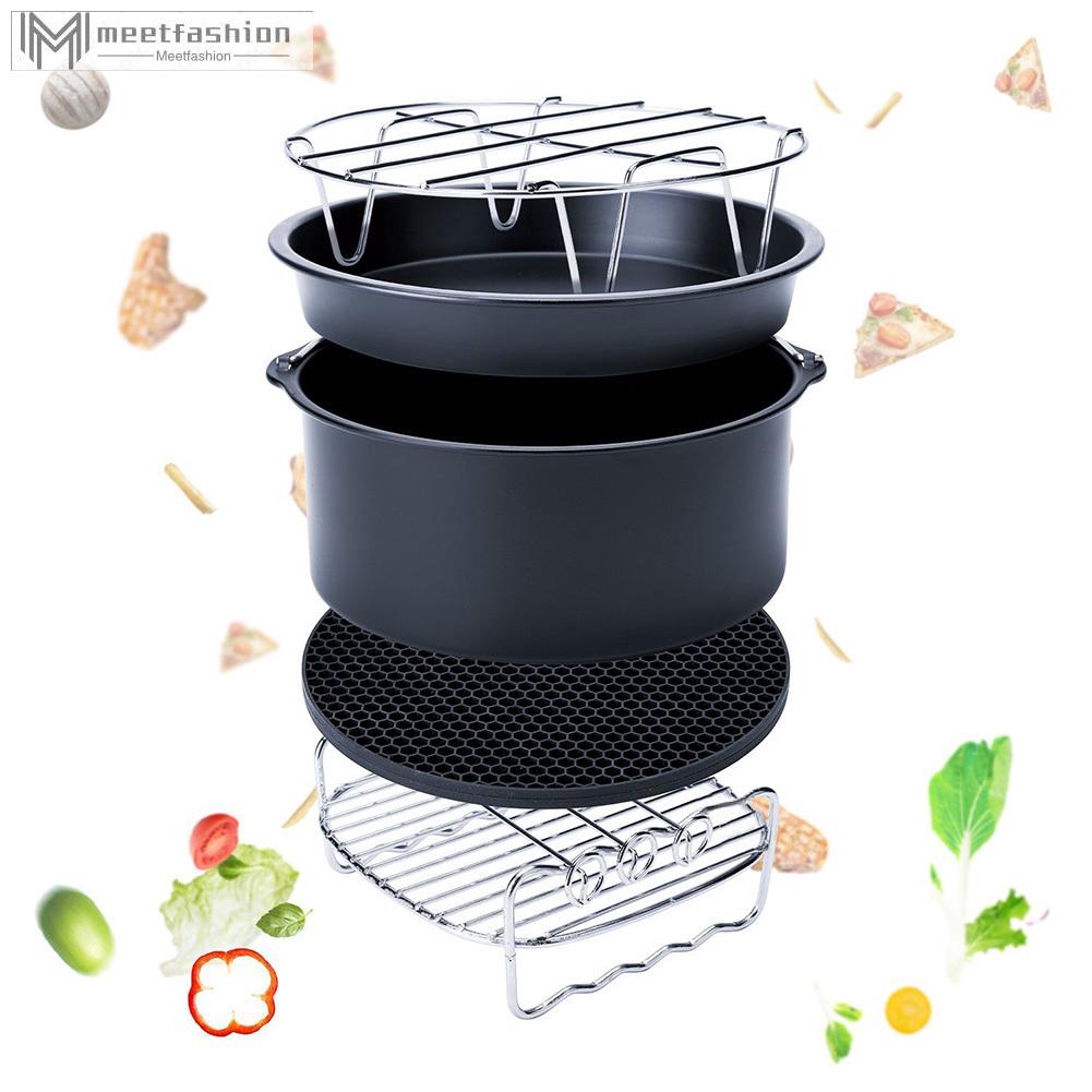 Set 5 món phụ kiện nồi chiên không dầu