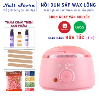 Nồi nấu sáp wax lông Hồng P100 dùng hard wax beans