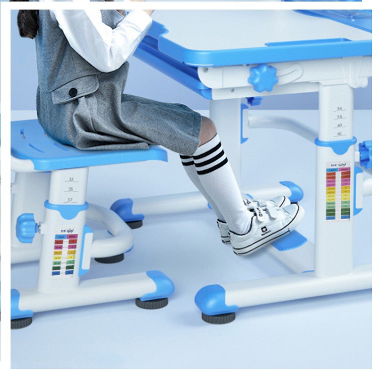 ⭐Ảnh thật⭐ Bàn học chống gù kèm đèn kỹ thuật số và ghế dành cho trẻ em BAH057 | BigBuy360 - bigbuy360.vn