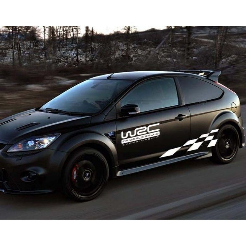 Tem dán sườn thể thao  bộ 2 bên