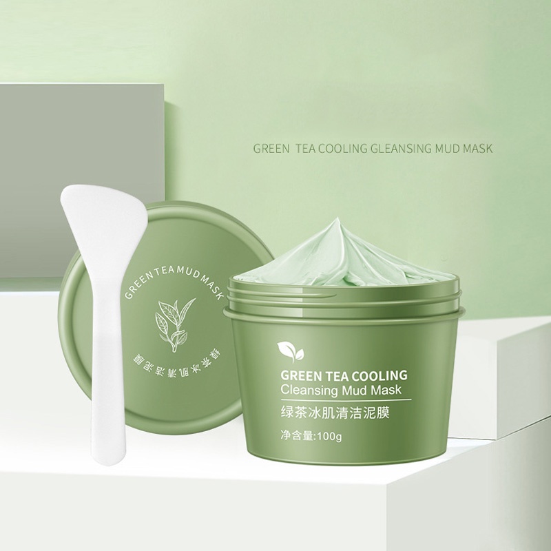 [Hàng mới về] Mặt nạ XUEROUYA đất sét chiết xuất trà xanh làm sạch sâu loại bỏ mụn đầu đen tiện lợi | BigBuy360 - bigbuy360.vn