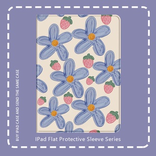 Painted for iPad flat leather protective case