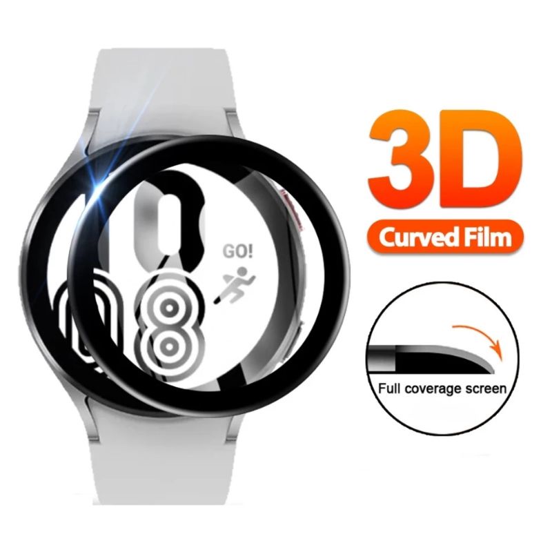 [tặng 1kính 2D khi mua 2 miếng 3D] Cường lực 3D Cạnh Cong Full mặt kính cho Samsung galaxy Watch 4 40mm &amp; watch 4 44mm