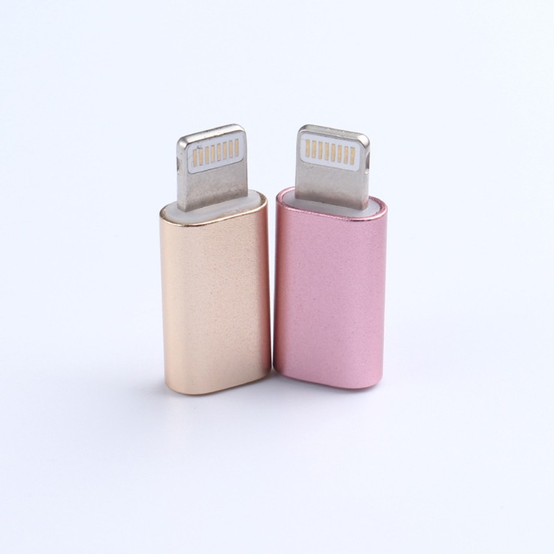 Đầu chuyển đổi cổng cắm Micro USB sang giắc cắm Lightning 8-Pin cho iPhone 5 6 7 8 X