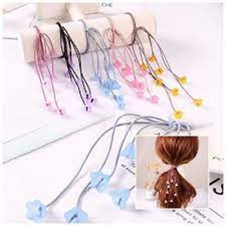 Dây buộc tóc hoa rơi xinh xắn dây cột tóc hàn quốc