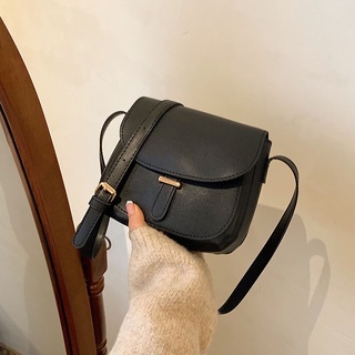 [T034] Túi đeo chéo nữ dáng basic, Size 18, chất da PU mềm mịn