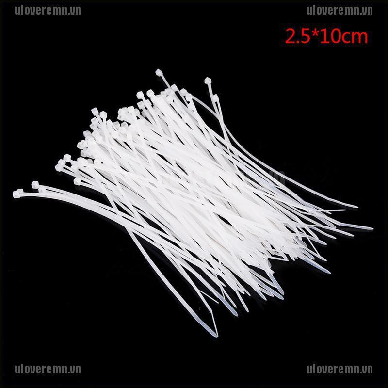 Bộ 100 Dây Rút Nylon Màu Trắng Đen Chuyên Dụng Chất Lượng Cao