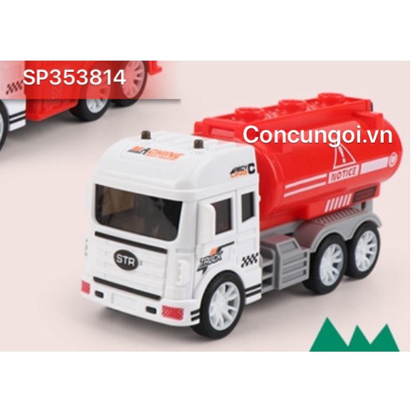 HỘP XE CT CỨU HỎA TRỚN 3C ĐỦ MẪU + BIỂN BÁO TL 1:32, JW567-018 (Hộp)