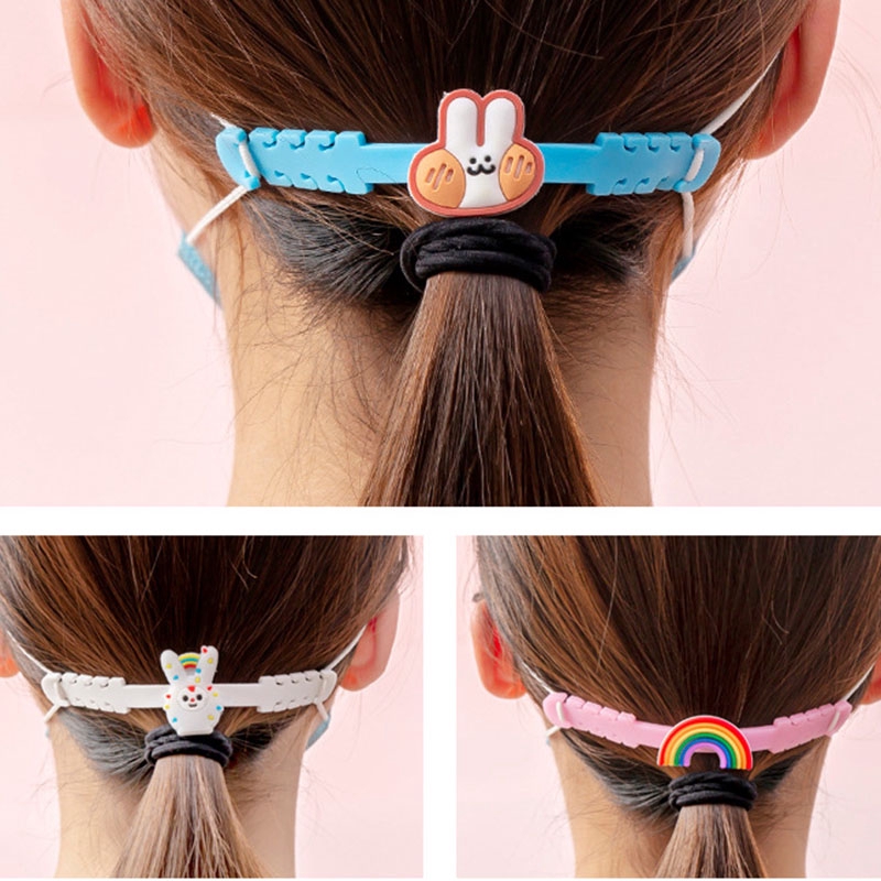 Dây hỗ trợ đeo khẩu trang bằng silicon họa tiết hoạt hình có thể điều chỉnh