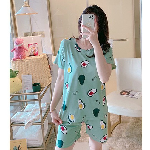 SALE CỰC HÓT Bộ Đồ Ngủ ,Đồ Mặc Nhà Nữ Họa Tiết Cute  Cực Xinh  HT01