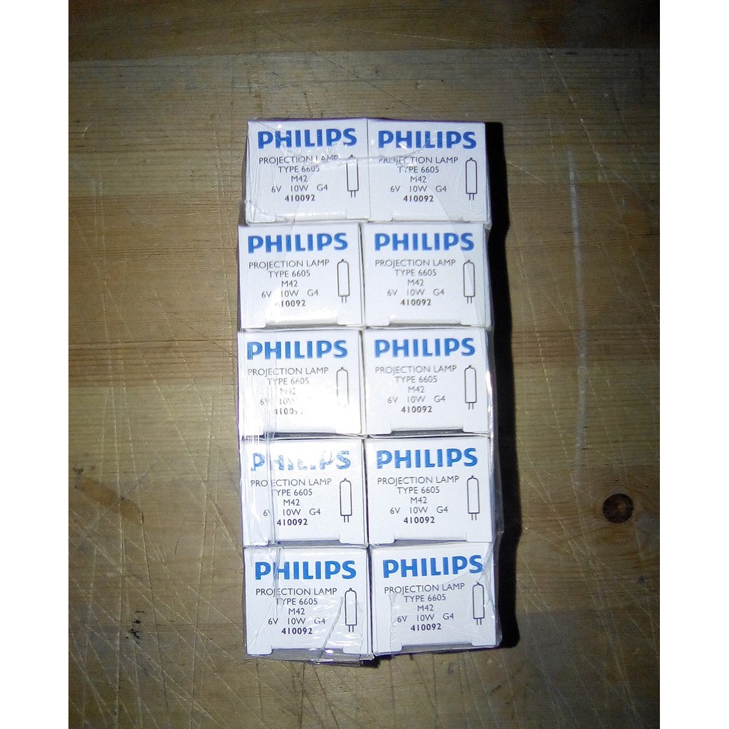 (SALE) Bóng đèn sinh hóa Philips 6605 6V 10W G4 tuổi thọ 2000h