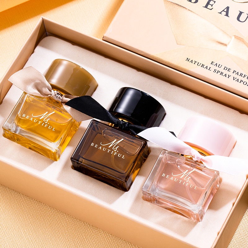 Bộ Quà Tặng Nước Hoa Nữ Ms.Beautiful Cao Cấp, Set Quà Tặng Valentine, Quà Tặng Sinh Nhật Bạn Gái