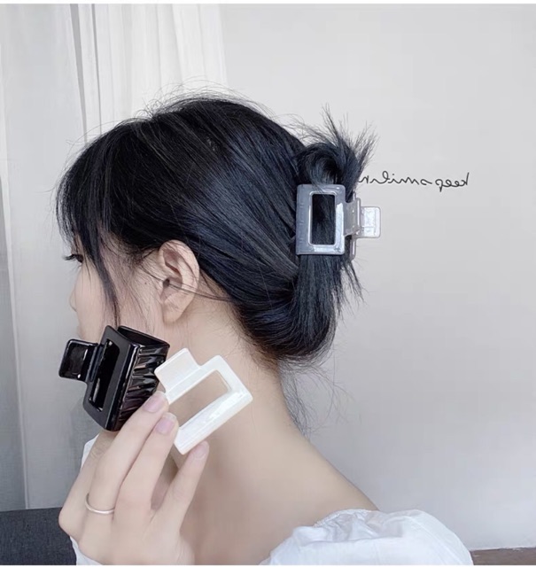 Kẹp tóc càng cua hot trend hình chữ nhật cỡ nhỏ