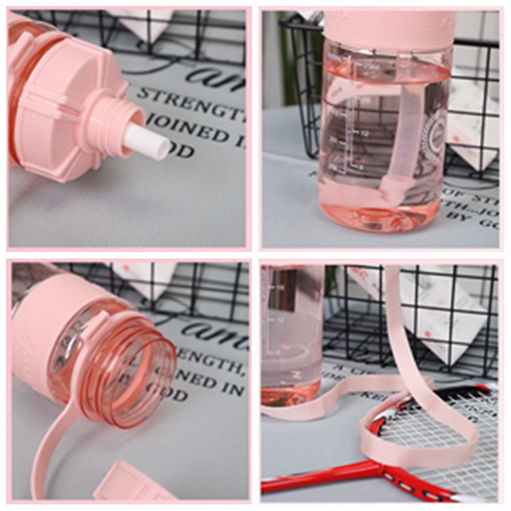 Bình Nước Thể Thao 600ml Kèm Ống Hút Cho Bé