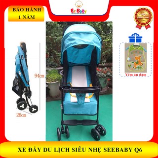 e đẩy gấp gọn nhiều tư thế Seebaby QQ3 - lưng nằm bằng lưới - Phiên bản cải tiến đổi tên Q6