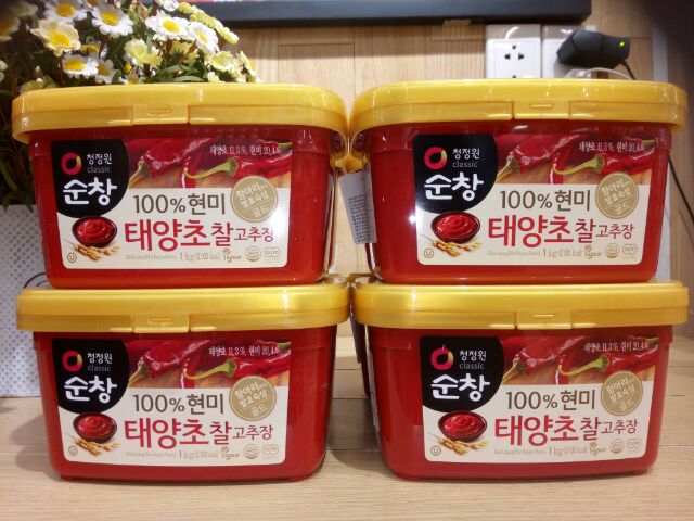 Tương ớt gạo Hàn Quốc Daesang hộp 1kg