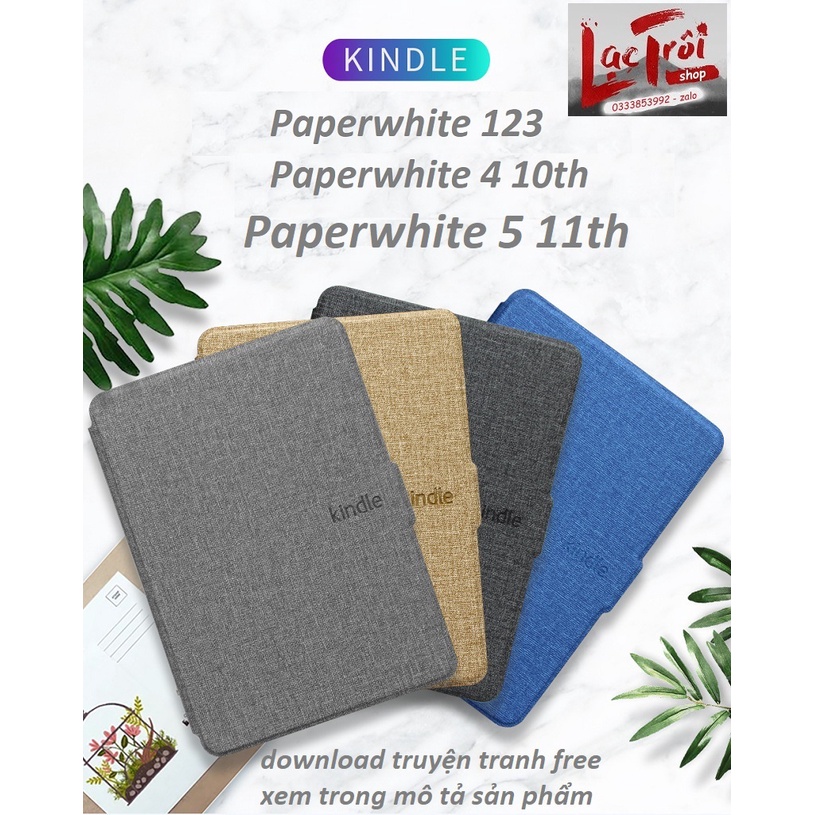 [Kindle Paperwhite 123-4-5] Bao da Vải Denim cao cấp