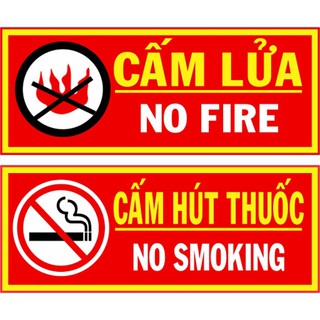 Bảng cấm lửa cấm thuốc
